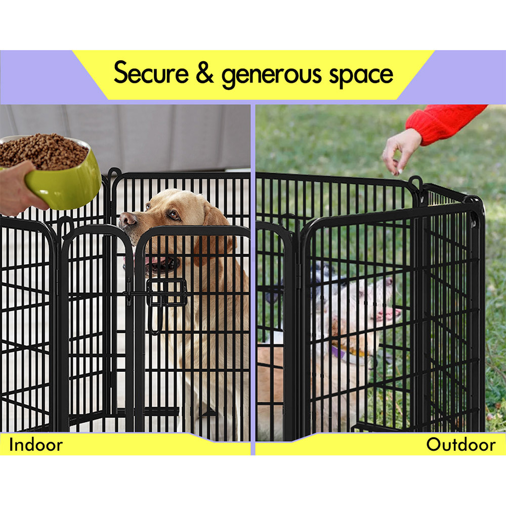 BEASTIE Dog Cage Pet Crate Kennel Cat Collapsible Metal Playpen 24"~ 48" Large - Picture 99 of 124