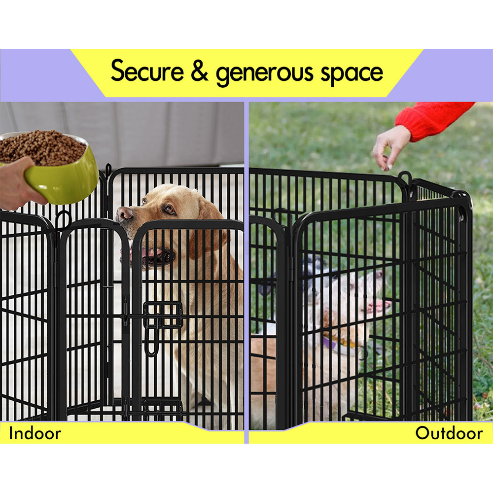 BEASTIE Dog Cage Pet Crate Kennel Cat Collapsible Metal Playpen 24"~ 48" Large - Picture 110 of 124