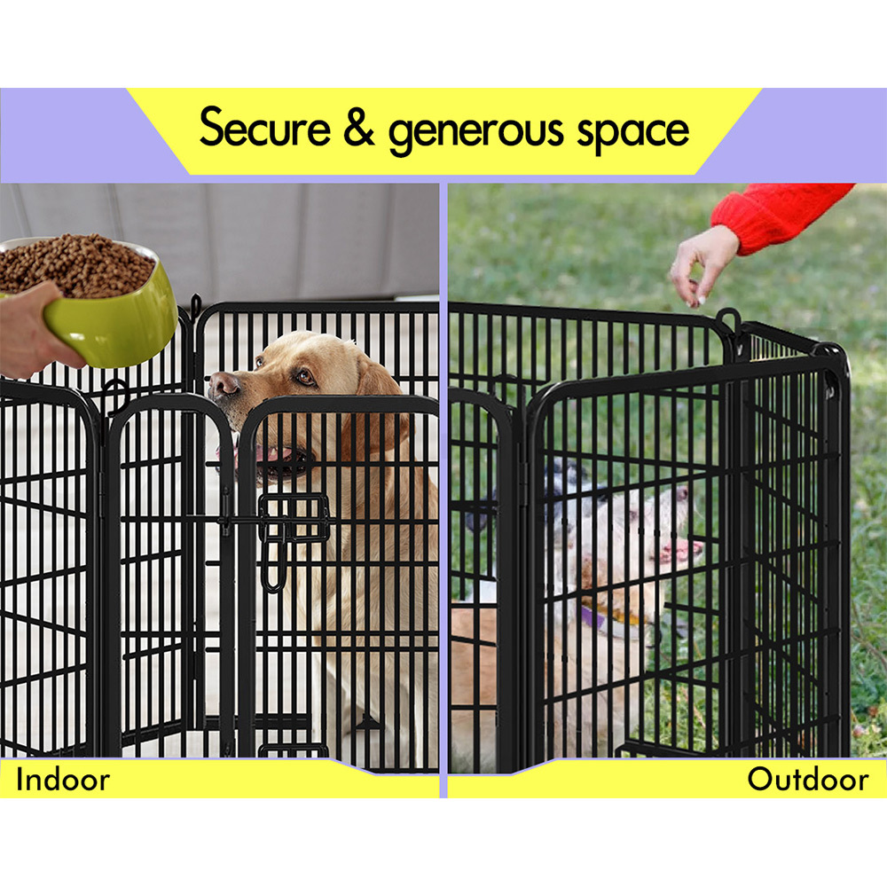 BEASTIE Dog Cage Pet Crate Kennel Cat Collapsible Metal Playpen 24"~ 48" Large - Picture 121 of 124