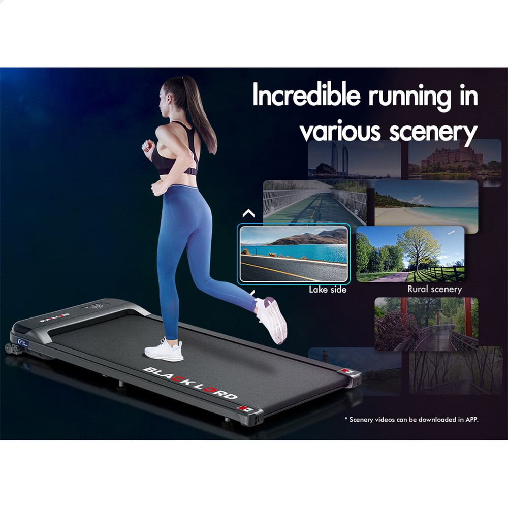 BLACK LORD Treadmill Electric Walking Pad Home Office Gym Fitness Remote Control - Picture 224 of 564