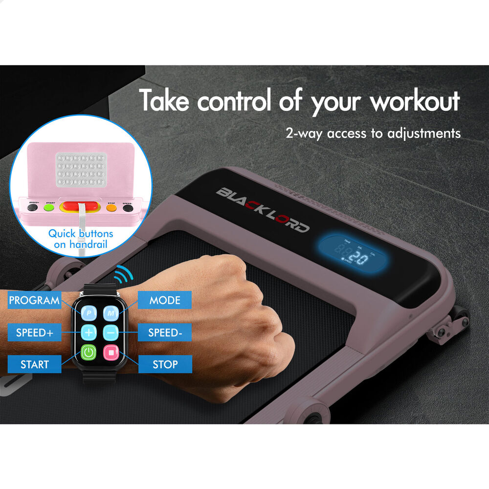 BLACK LORD Treadmill Electric Walking Pad Home Office Gym Fitness Remote Control - Picture 284 of 564