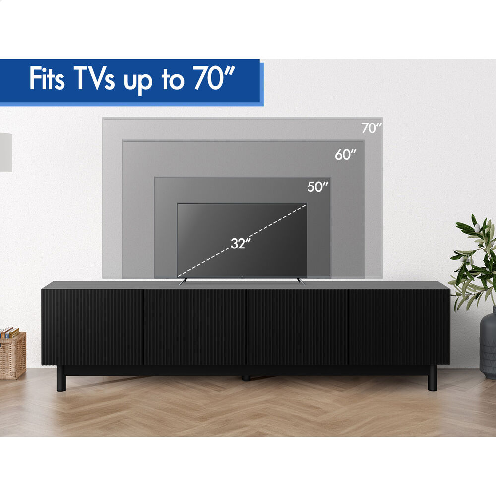 ALFORDSON Entertainment Unit TV Cabinet Stand 180cm Storage Shelves Doors - Picture 20 of 60