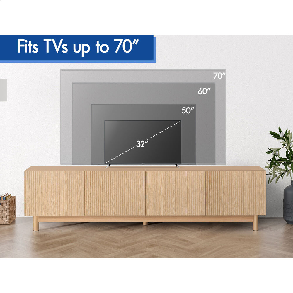 ALFORDSON Entertainment Unit TV Cabinet Stand 180cm Storage Shelves Doors - Picture 44 of 60