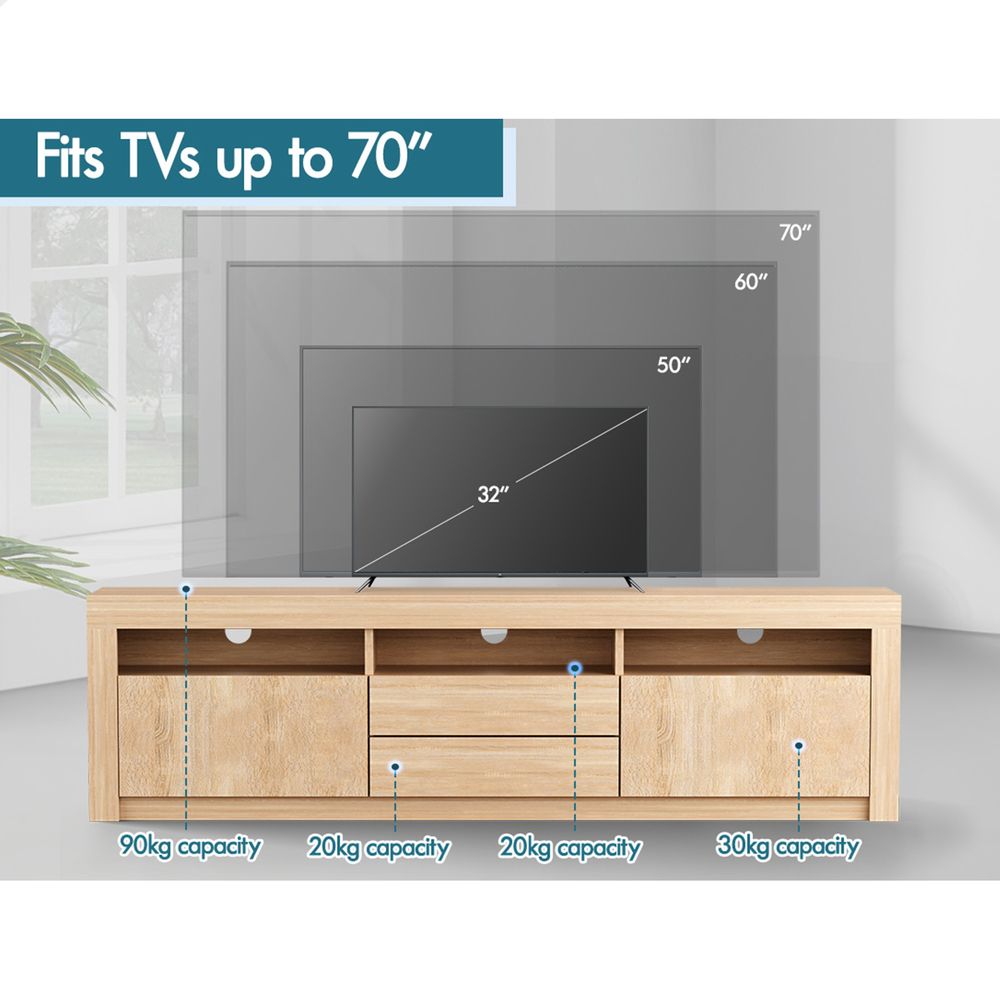 ALFORDSON Entertainment Unit TV Cabinet Stand Storage Drawer RGB LED Gloss - Picture 212 of 228