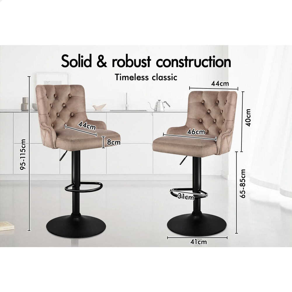 ALFORDSON Bar Stools Kitchen Swivel Dining Chairs Gas Lift Leather/Fabric - Picture 809 of 1,456
