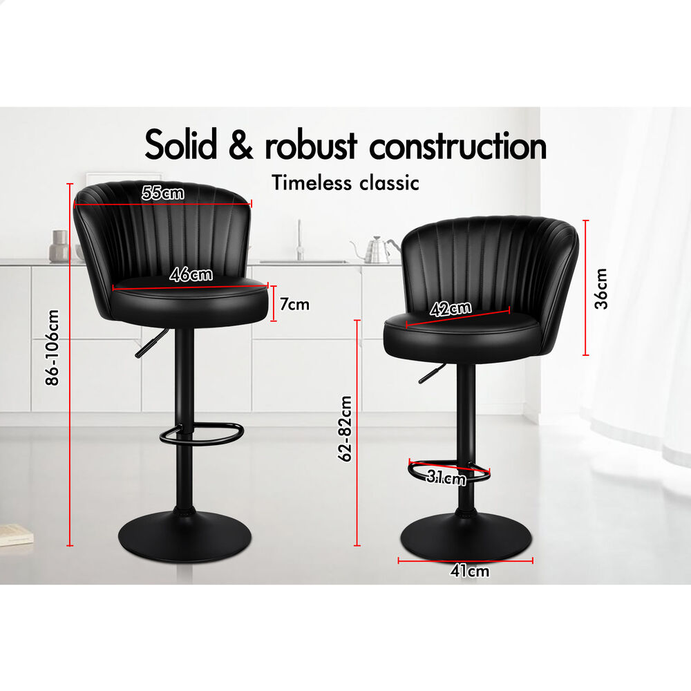 ALFORDSON Bar Stools Kitchen Swivel Dining Chairs Gas Lift Leather/Fabric - Picture 213 of 1,456