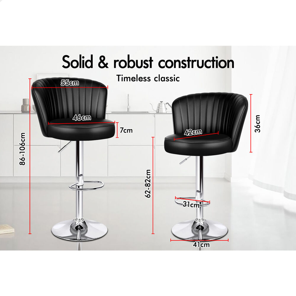 ALFORDSON Bar Stools Kitchen Swivel Dining Chairs Gas Lift Leather/Fabric - Picture 225 of 1,456