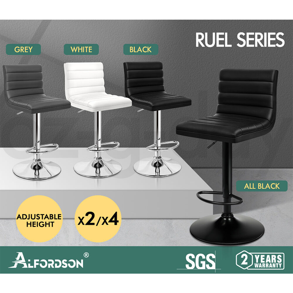 ALFORDSON Bar Stools Kitchen Swivel Dining Chairs Gas Lift Leather/Fabric - Picture 18 of 1,456
