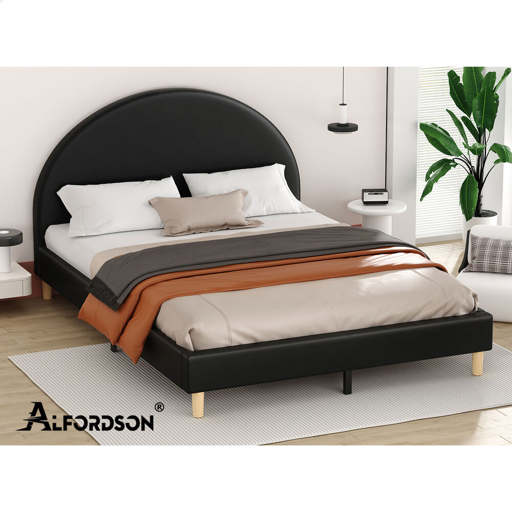 ALFORDSON Bed Frame Queen Double King Single Mattress Base Platform Leather - Picture 22 of 57