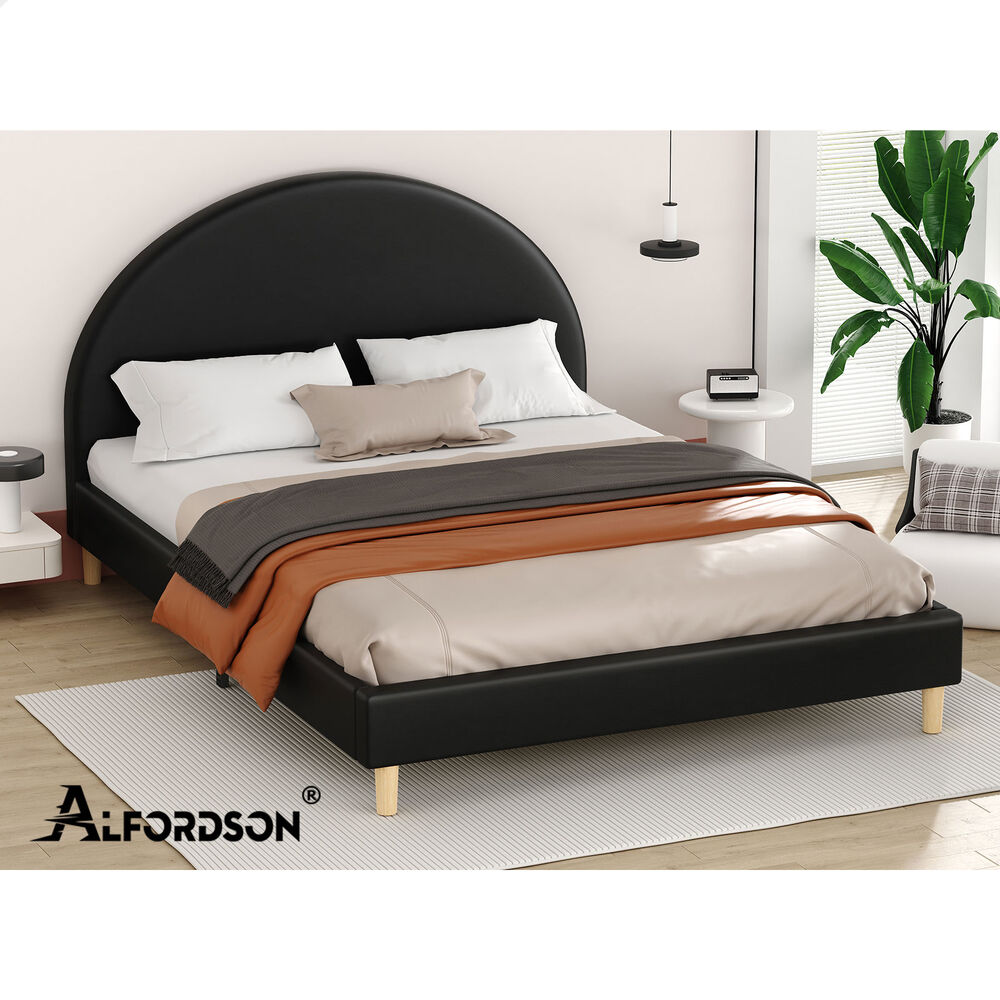ALFORDSON Bed Frame Queen Double King Single Mattress Base Platform Leather - Picture 44 of 57