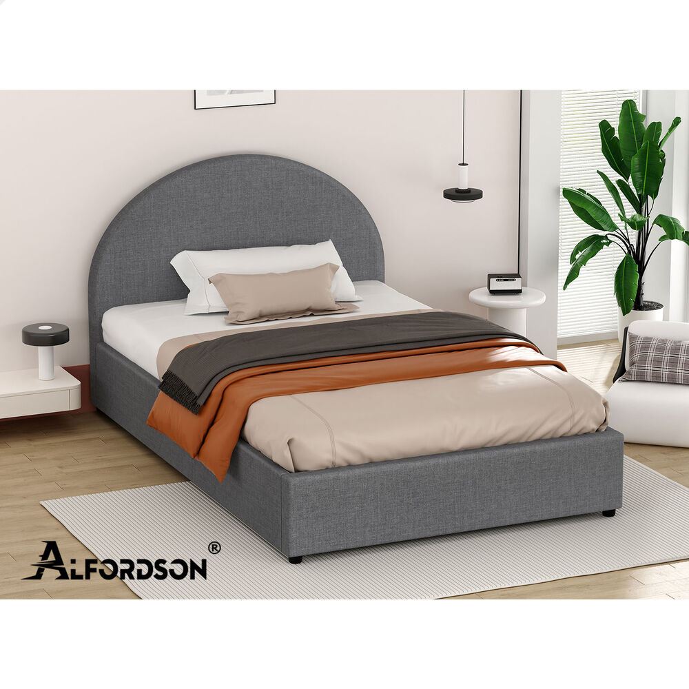 ALFORDSON Bed Frame Double Queen King RGB LED Gas Lift Storage Base Leather - Picture 880 of 1,903