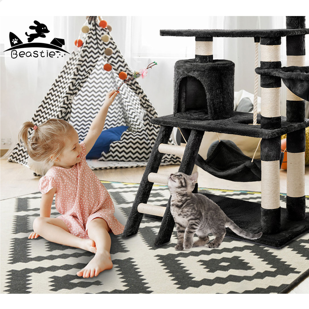 BEASTIE Cat Tree Scratching Post Scratcher Tower Condo House Furniture Bed Stand - Picture 174 of 474