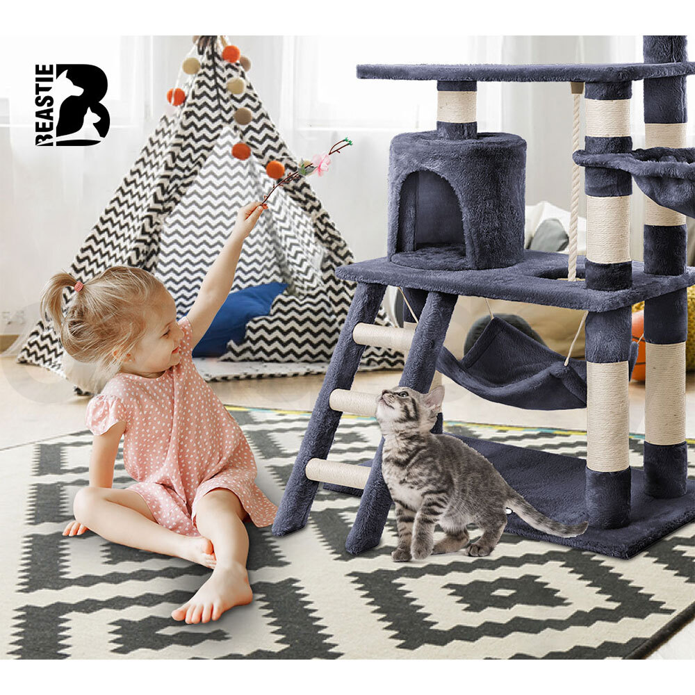 BEASTIE Cat Tree Scratching Post Scratcher Tower Condo House Furniture Bed Stand - Picture 184 of 474