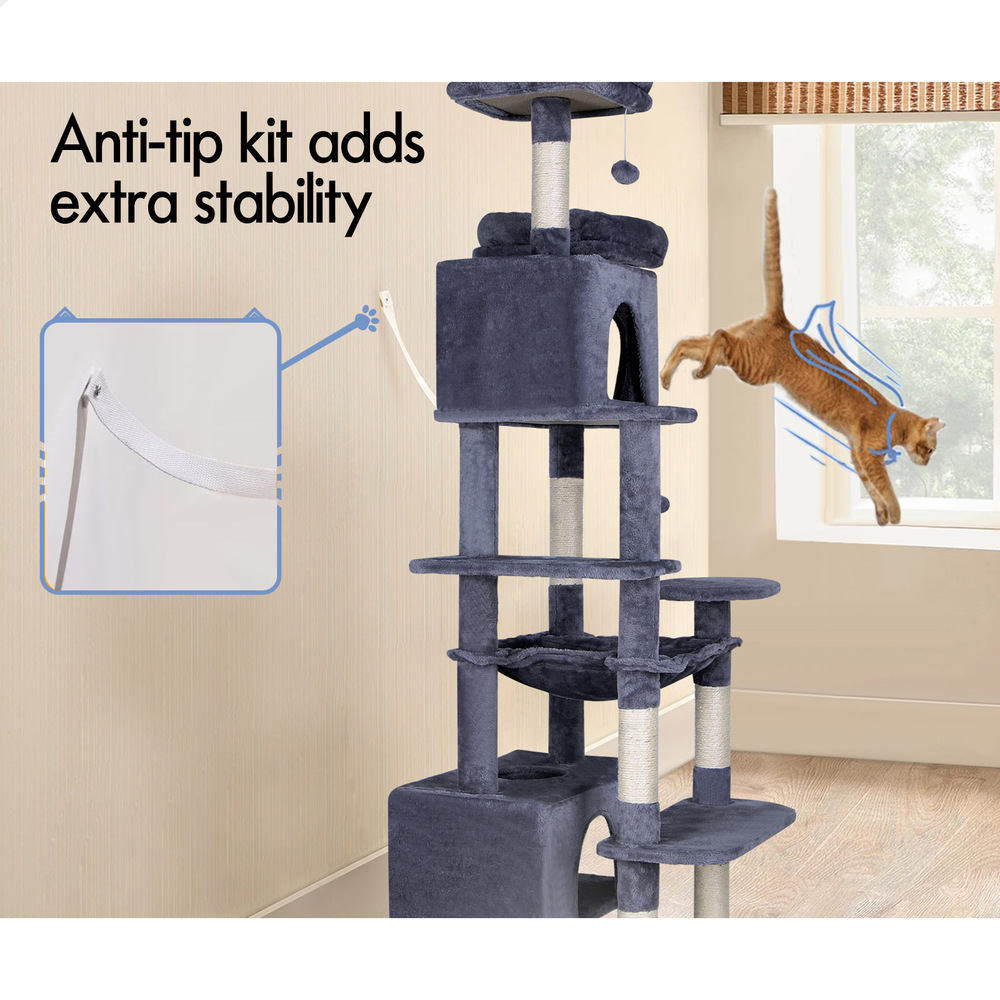 BEASTIE Cat Tree Tower Scratching Post Scratcher Condo House Furniture 184cm - Picture 35 of 38