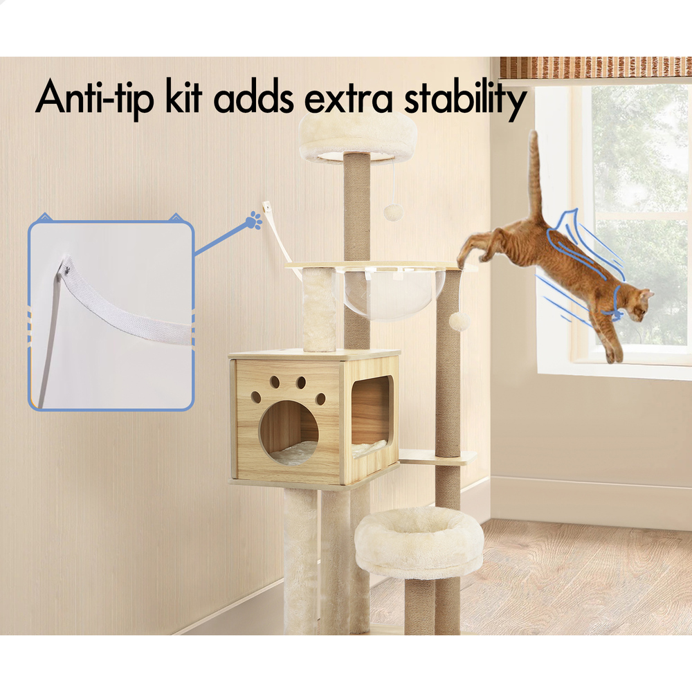 BEASTIE Cat Tree Scratching Post Scratcher Tower Condo House Furniture Bed Stand - Picture 447 of 474