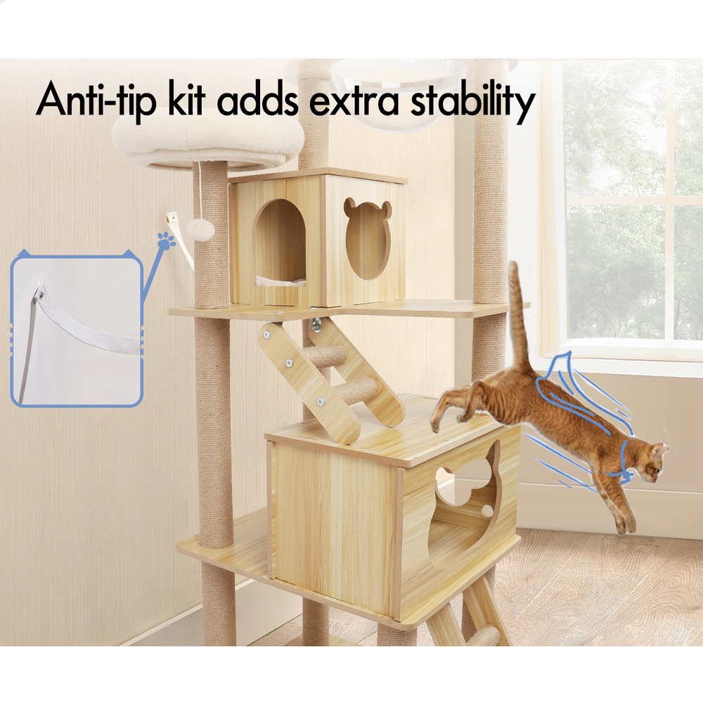 BEASTIE Cat Tree Scratching Post Scratcher Tower Condo House Furniture Bed Stand - Picture 471 of 474