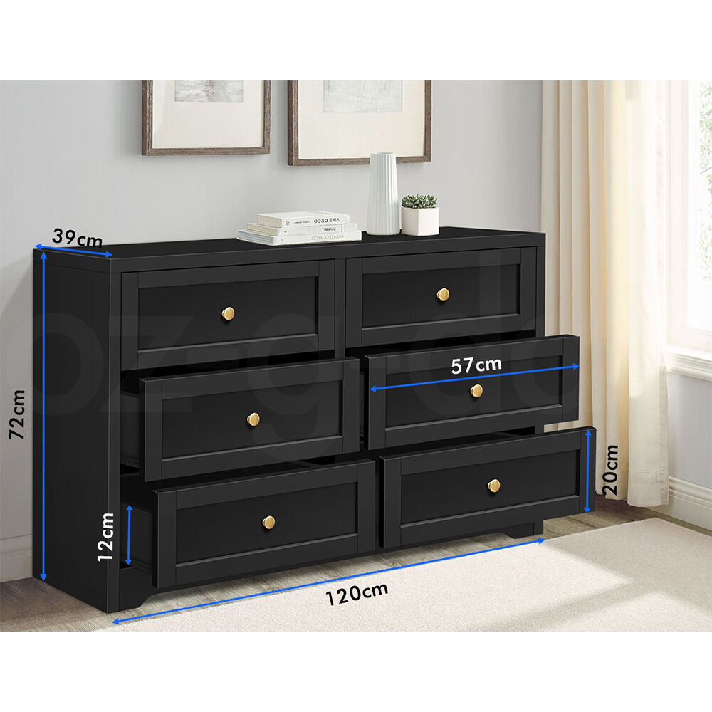 ALFORDSON Chest of Drawers Hamptons Storage Cabinet Dresser Tallboy Buffet - Picture 49 of 154