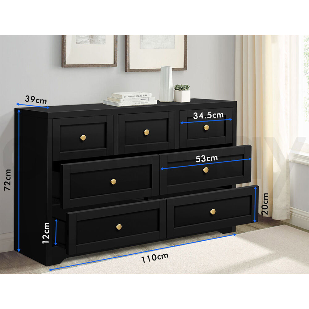 ALFORDSON Chest of Drawers Hamptons Storage Cabinet Dresser Tallboy Buffet - Picture 71 of 154