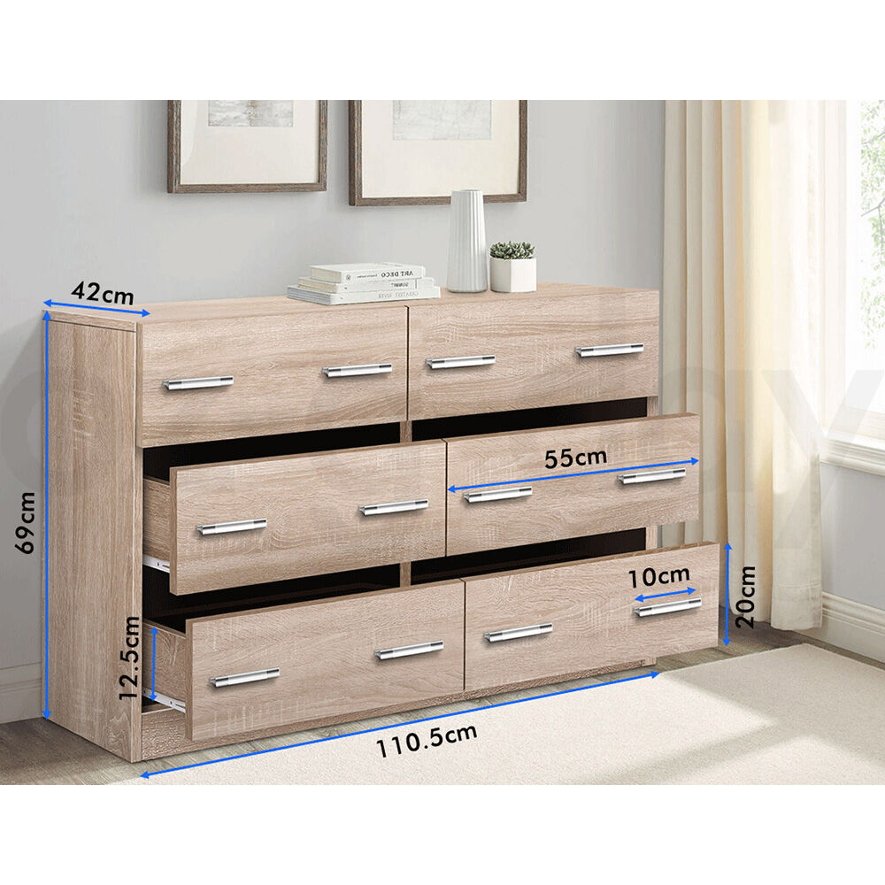 ALFORDSON Chest of Drawers Hamptons Storage Cabinet Dresser Tallboy Buffet - Picture 104 of 154