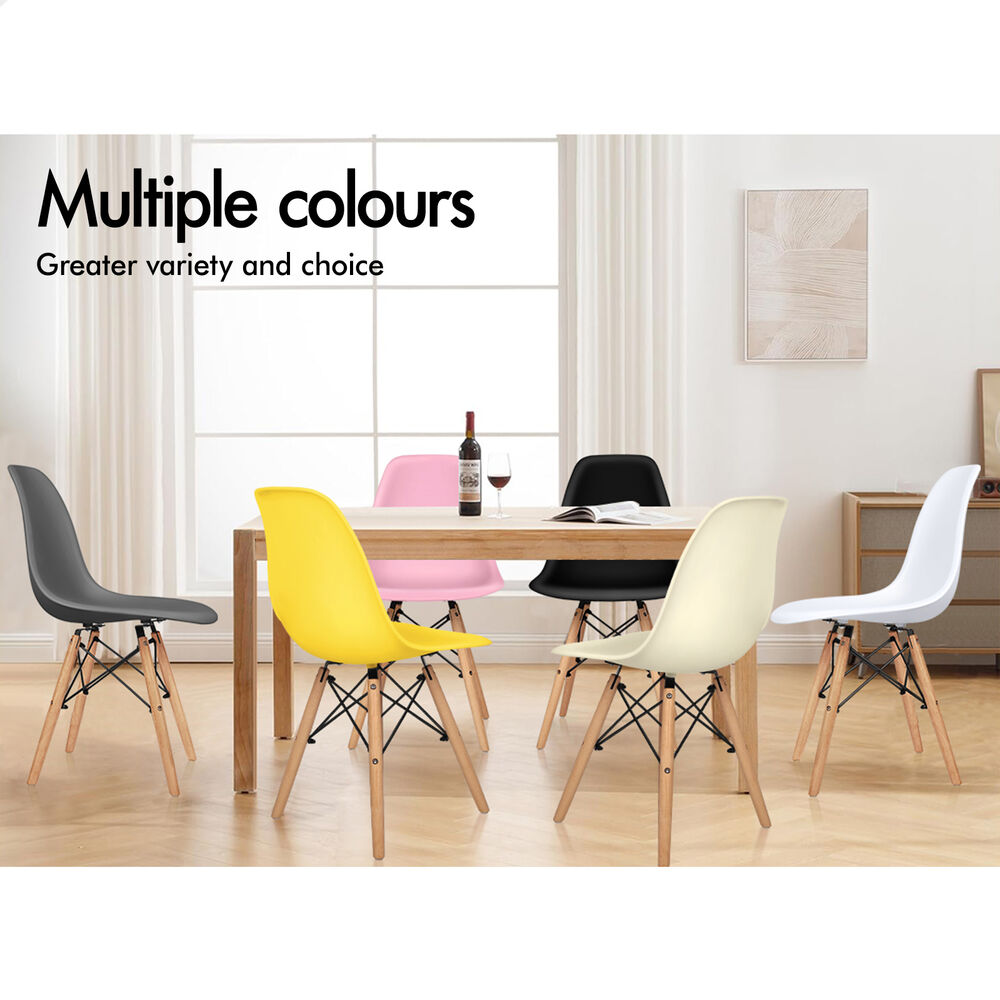 ALFORDSON 4x Dining Chairs Retro Steel Kitchen Lounge Cafe Side Solid Wood PP - Picture 66 of 68
