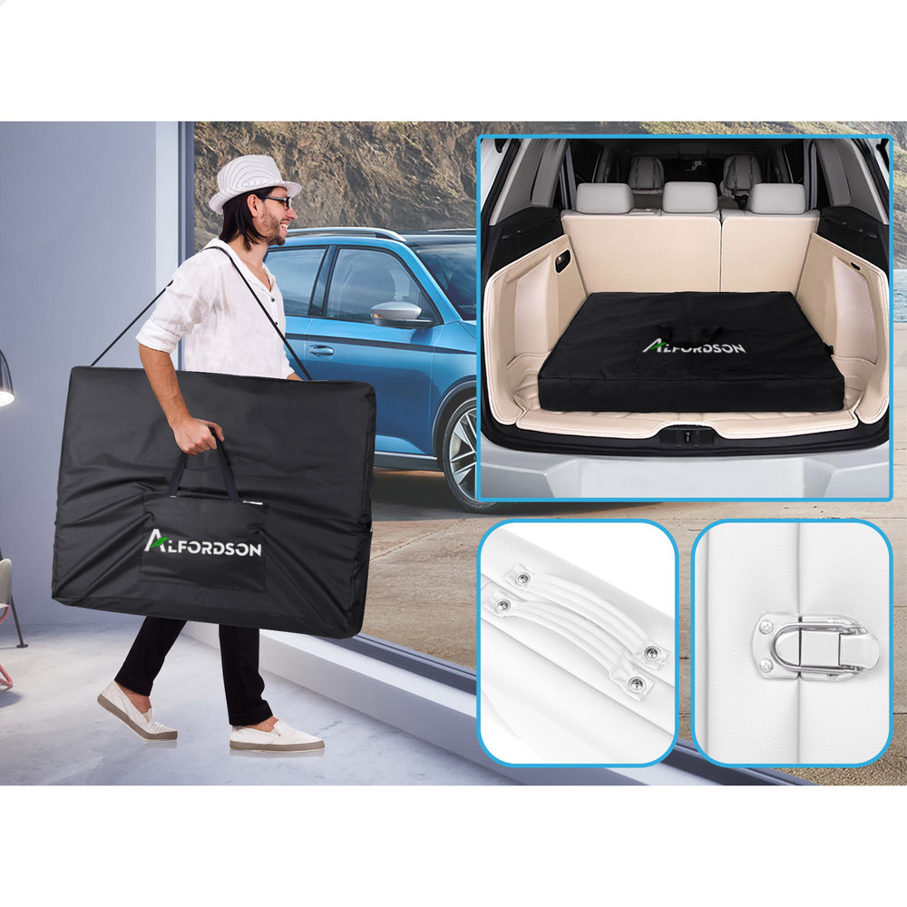 ALFORDSON Massage Table 3 Fold 65/75/85cm Foldable Portable Bed Aluminium Desk - Picture 33 of 168