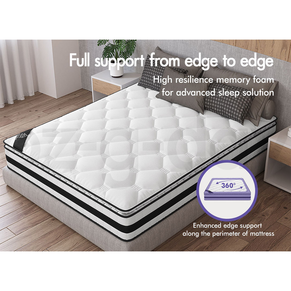 STARRY EUCALYPT Mattress Euro Top Memory Foam Bed Queen Double King Single - Picture 123 of 318