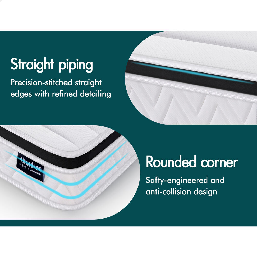 ALFORDSON Mattress Queen Double King Single Bed Euro Top Memory Foam Bedding - Picture 70 of 193