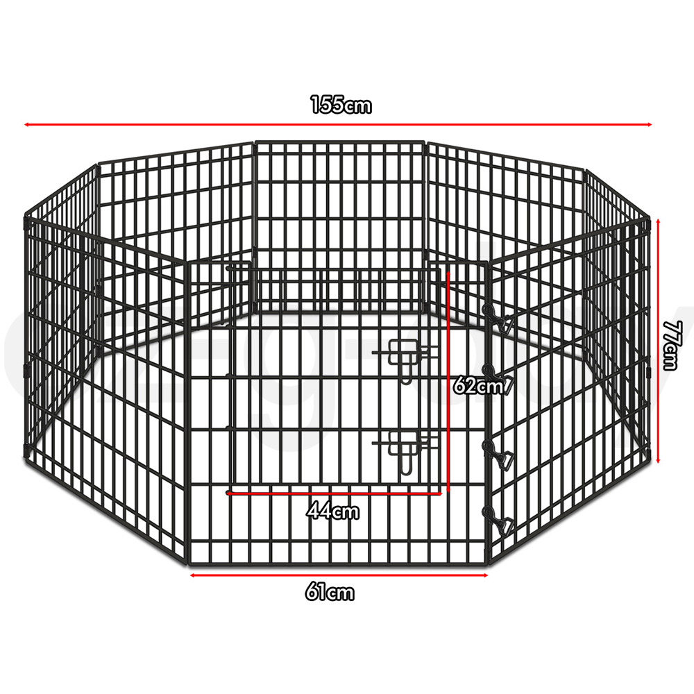 BEASTIE Dog Cage Pet Crate Kennel Cat Collapsible Metal Playpen 24"~ 48" Large - Picture 78 of 124