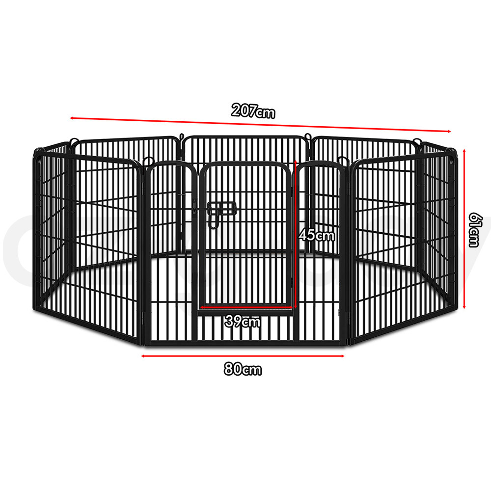 BEASTIE Dog Cage Pet Crate Kennel Cat Collapsible Metal Playpen 24"~ 48" Large - Picture 100 of 124