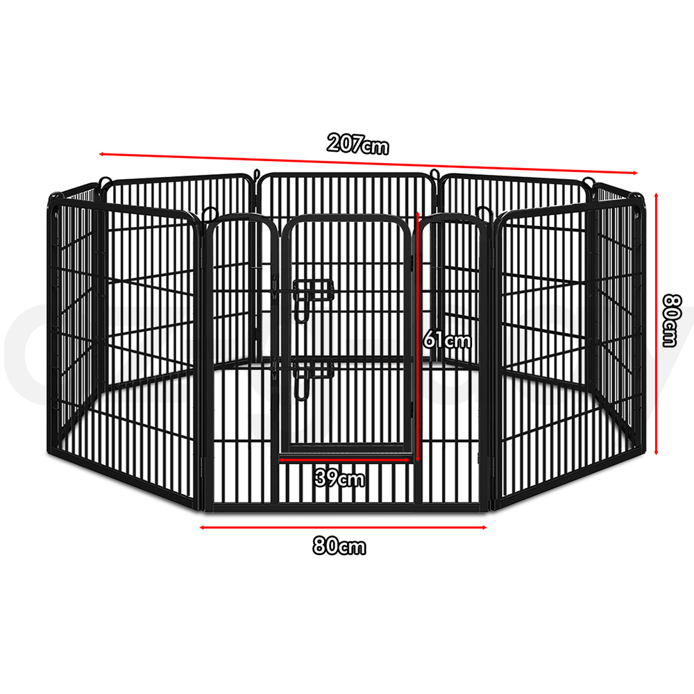 BEASTIE Dog Cage Pet Crate Kennel Cat Collapsible Metal Playpen 24"~ 48" Large - Picture 111 of 124