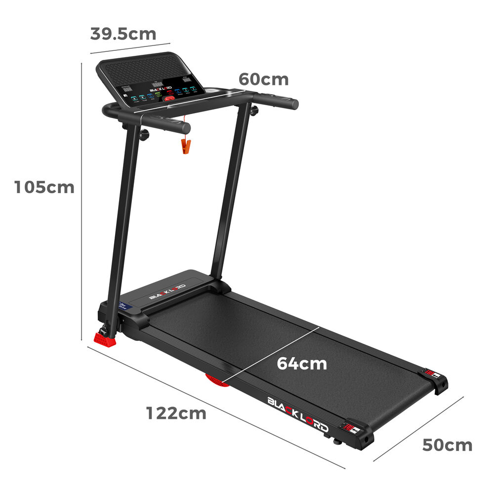 BLACK LORD Treadmill Electric Home Gym Exercise Run Machine Incline Fitness - Picture 148 of 822