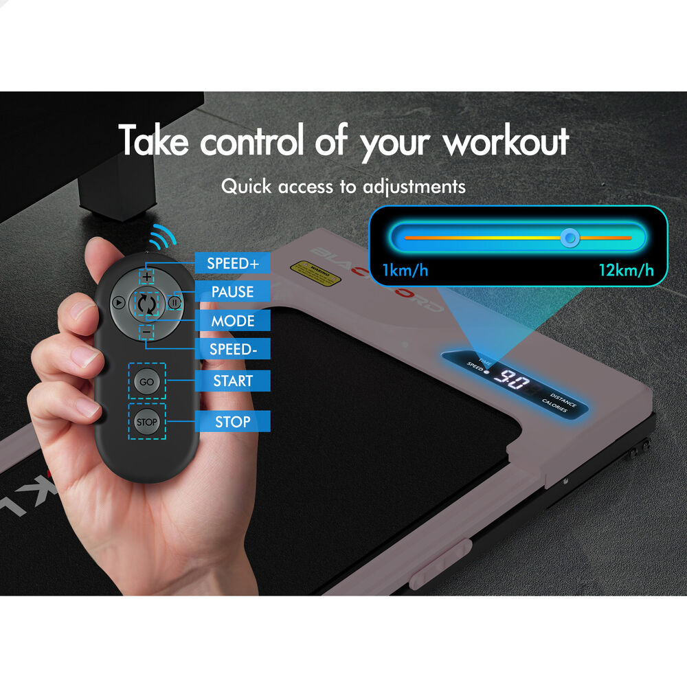 BLACK LORD Treadmill Electric Walking Pad Home Office Gym Fitness Remote Control - Picture 549 of 564