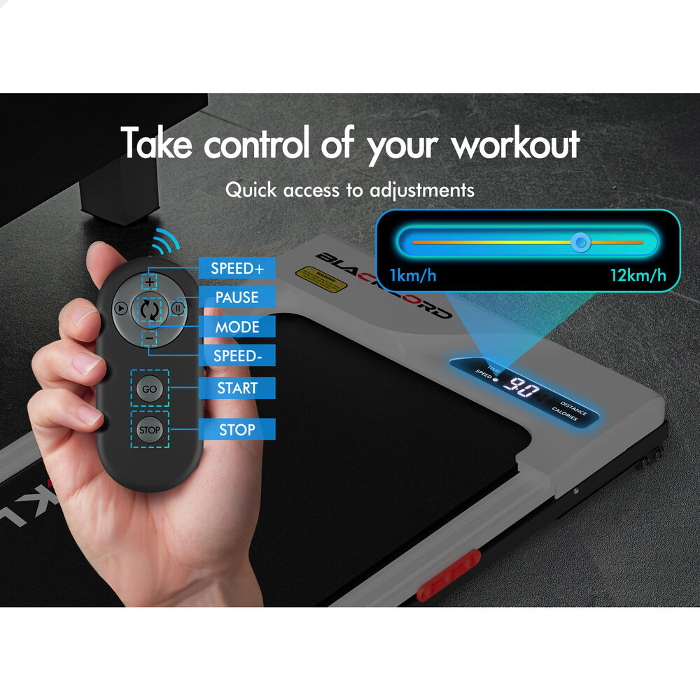 BLACK LORD Treadmill Electric Walking Pad Home Office Gym Fitness Remote Control - Picture 537 of 564