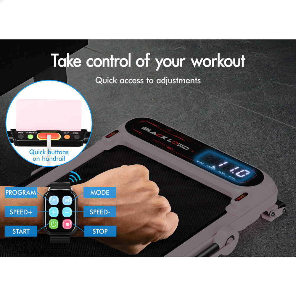 BLACK LORD Treadmill Electric Walking Pad Home Office Gym Fitness Remote Control - Picture 513 of 564