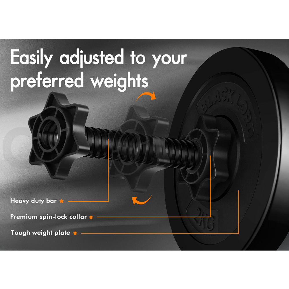 BLACK LORD Weight Bench With Adjustable Dumbbell Set Weight Lifting Home Gym - Picture 426 of 555