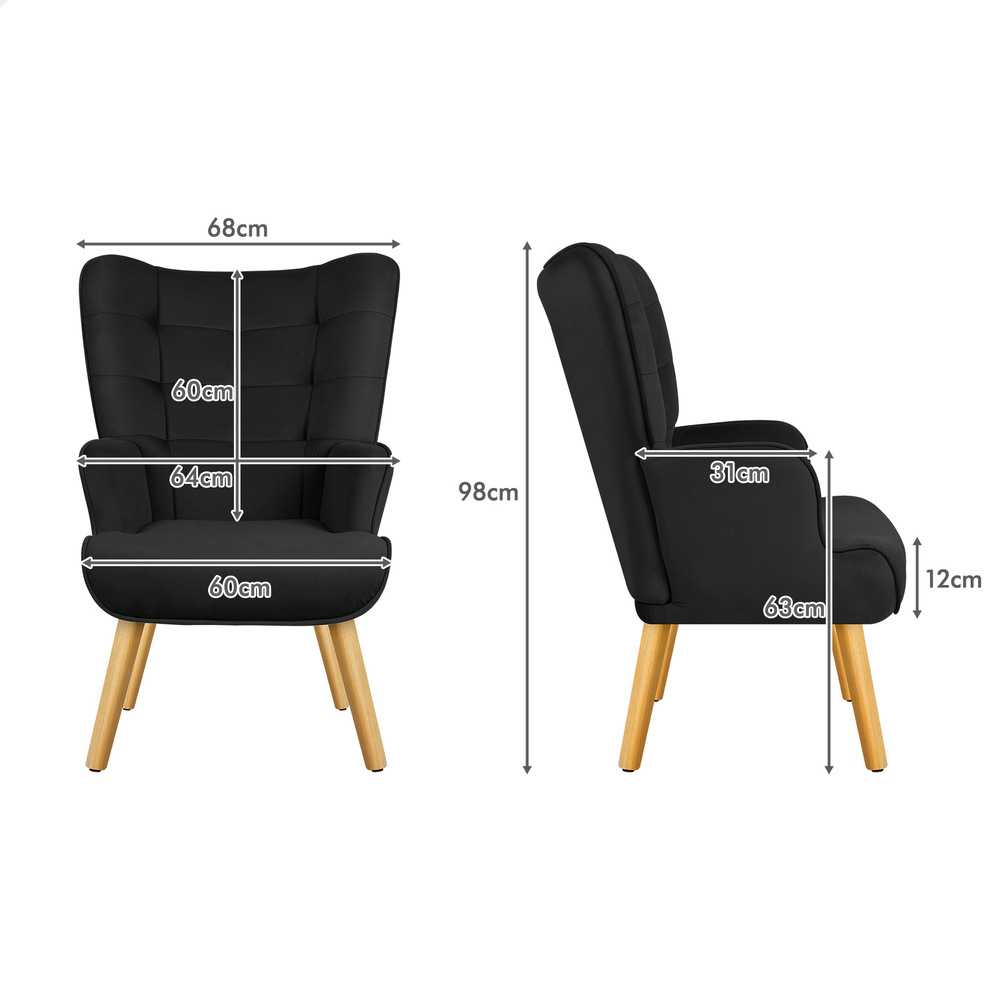 ALFORDSON Armchair Lounge Chair Featherston Contour Accent Chair Replica Couch - Picture 57 of 84