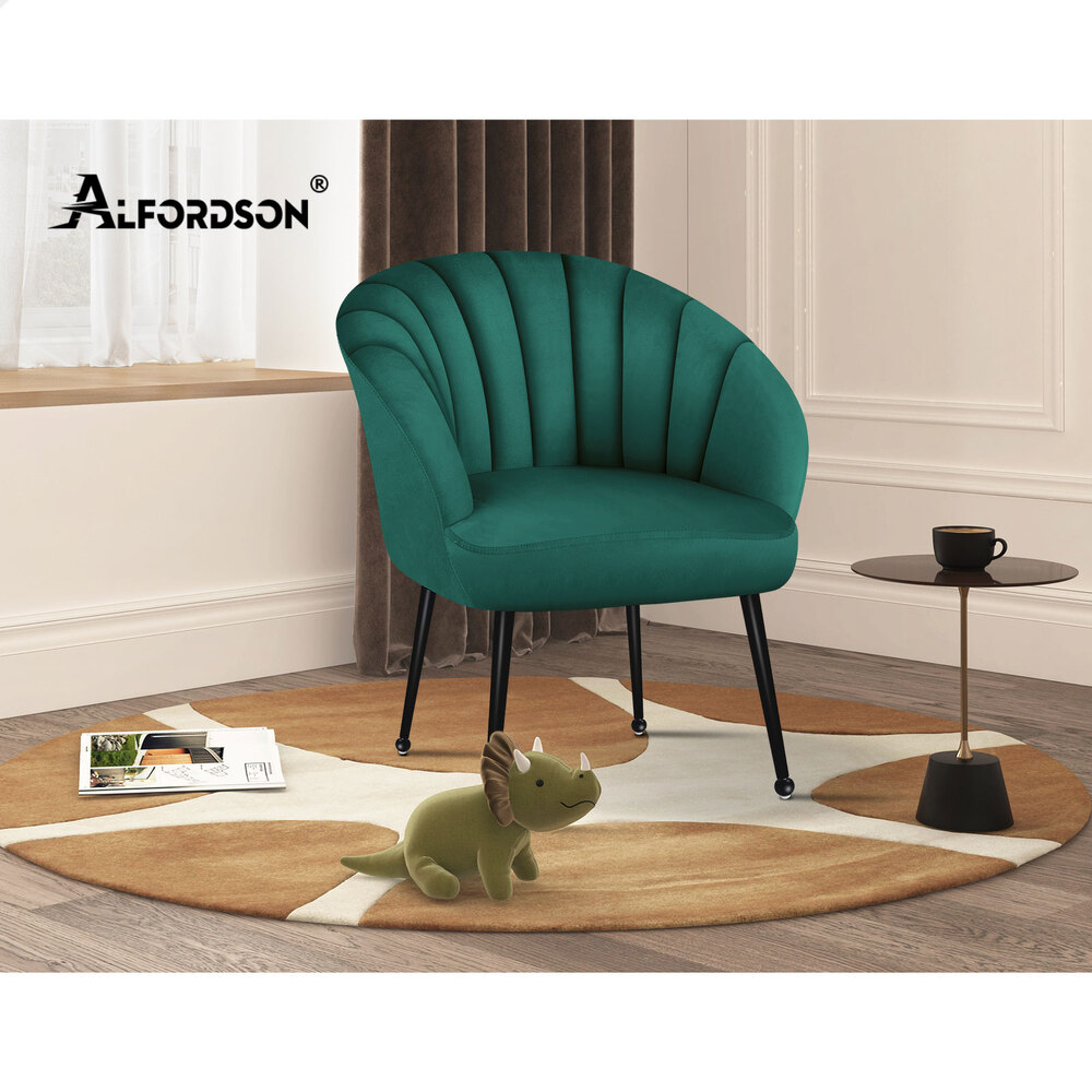 ALFORDSON Armchair Lounge Chair Tub Arm Chair Accent Chairs Sofa Couch Velvet - Picture 19 of 70