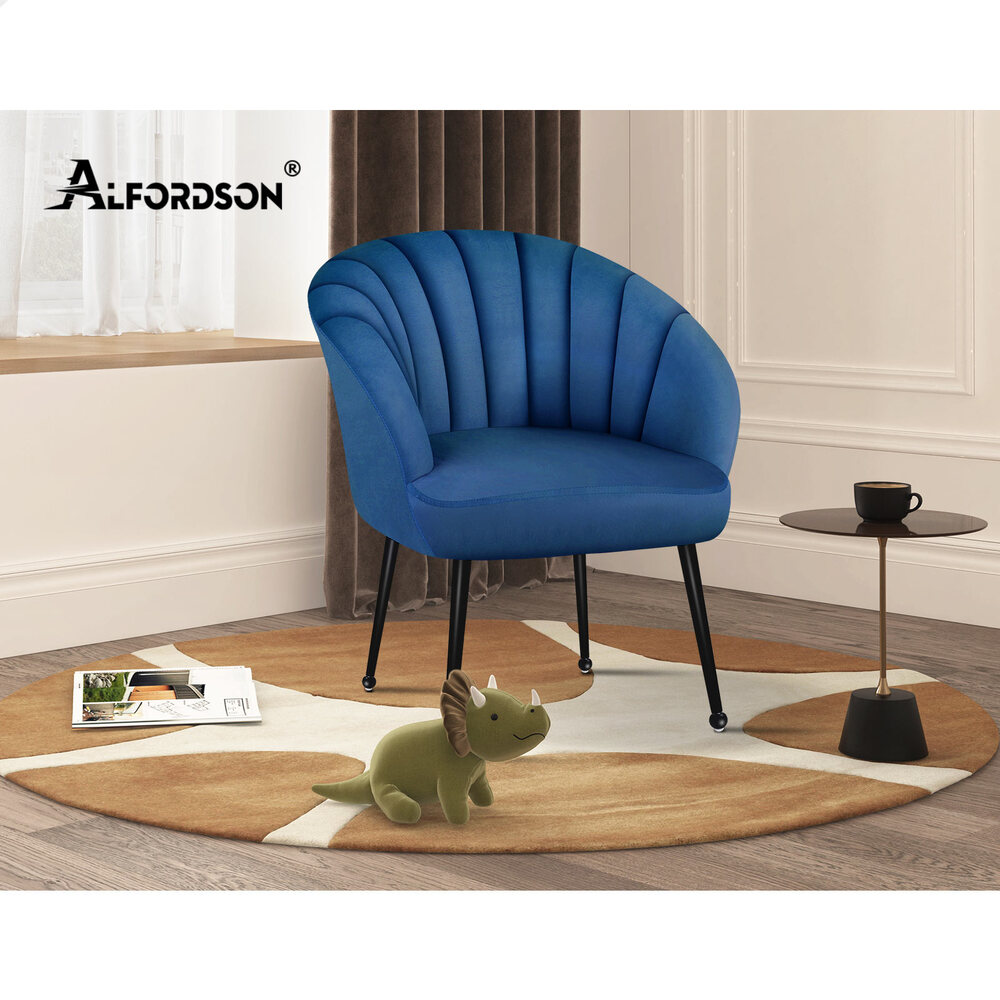 ALFORDSON Armchair Lounge Chair Tub Arm Chair Accent Chairs Sofa Couch Velvet - Picture 29 of 70