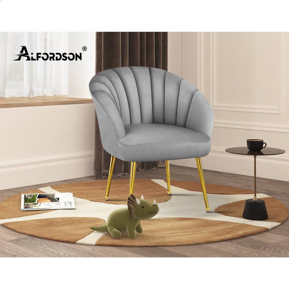 ALFORDSON Armchair Lounge Chair Tub Arm Chair Accent Chairs Sofa Couch Velvet - Picture 49 of 70