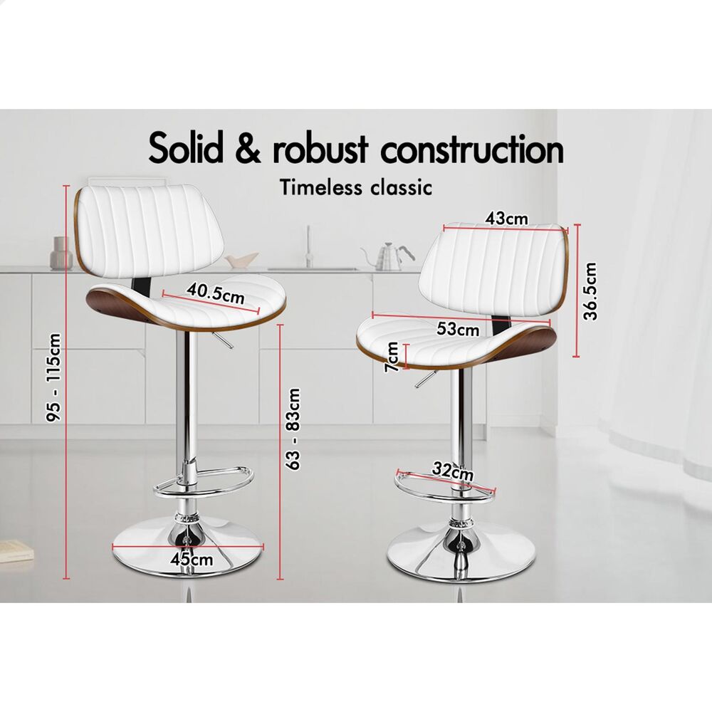 ALFORDSON Bar Stools Kitchen Swivel Dining Chairs Gas Lift Leather/Fabric - Picture 1,134 of 1,456