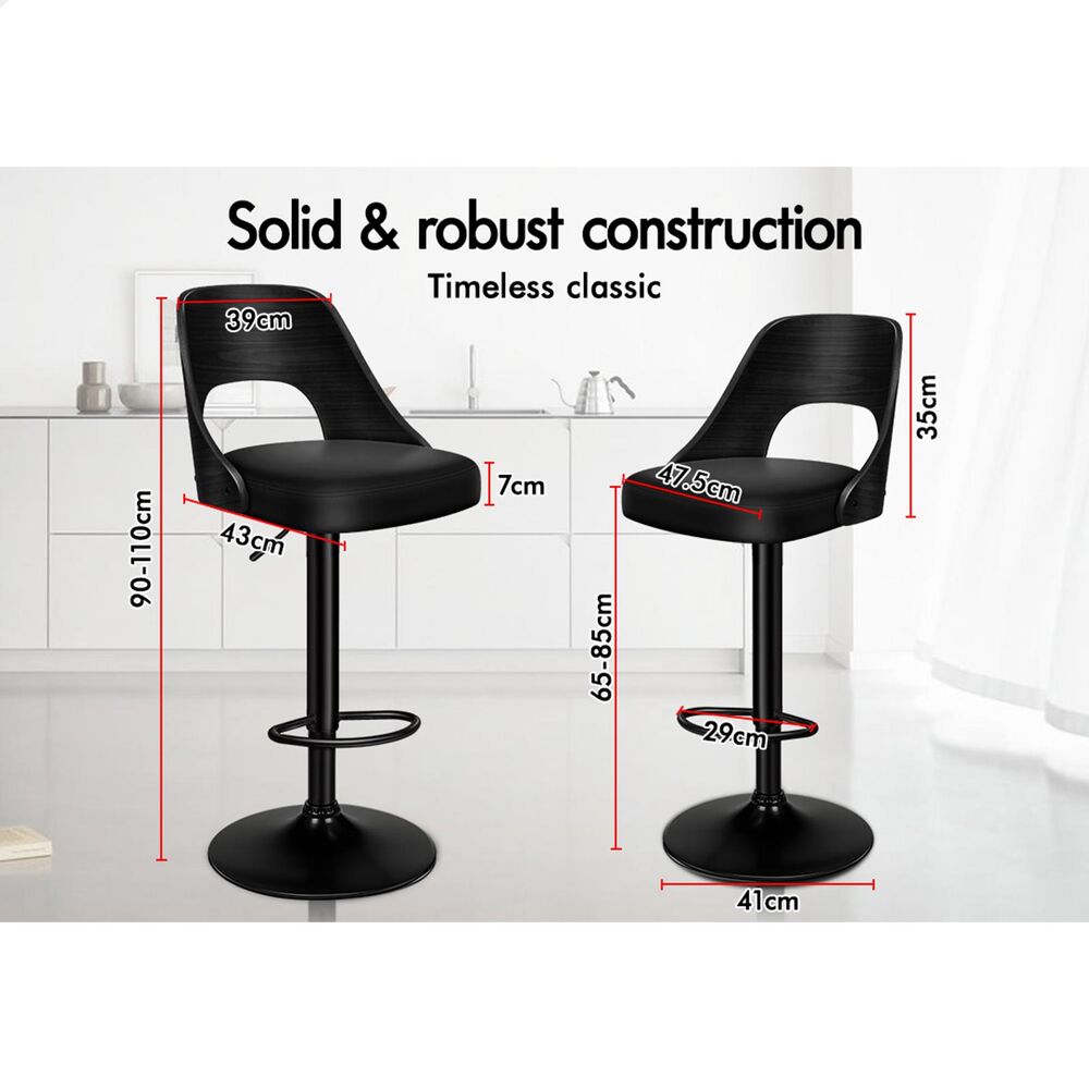 ALFORDSON Bar Stools Kitchen Swivel Dining Chairs Gas Lift Leather/Fabric - Picture 1,026 of 1,456