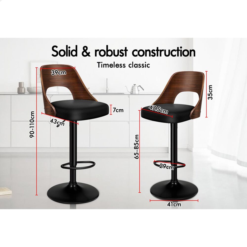 ALFORDSON Bar Stools Kitchen Swivel Dining Chairs Gas Lift Leather/Fabric - Picture 1,050 of 1,456