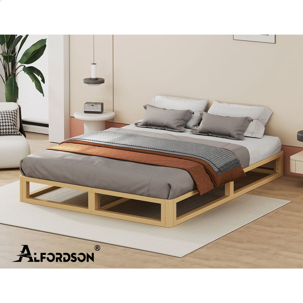 ALFORDSON Bed Frame Queen Double King Single Size Wooden Mattress Base JACOB - Picture 56 of 57
