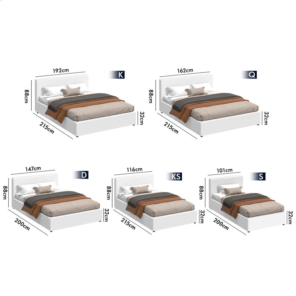 ALFORDSON Bed Frame Queen Double King Single Gas Lift Storage Mattress Base - Picture 196 of 306