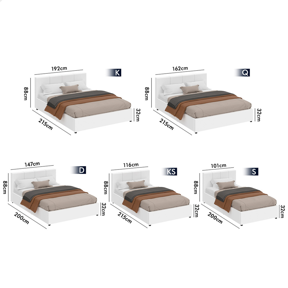 ALFORDSON Bed Frame Queen Double King Single Gas Lift Storage Mattress Base - Picture 304 of 306