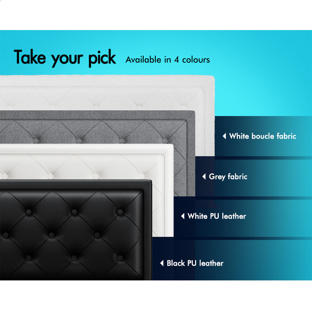 ALFORDSON Bed Frame Double Queen King RGB LED Gas Lift Storage Base Leather - Picture 528 of 1,903