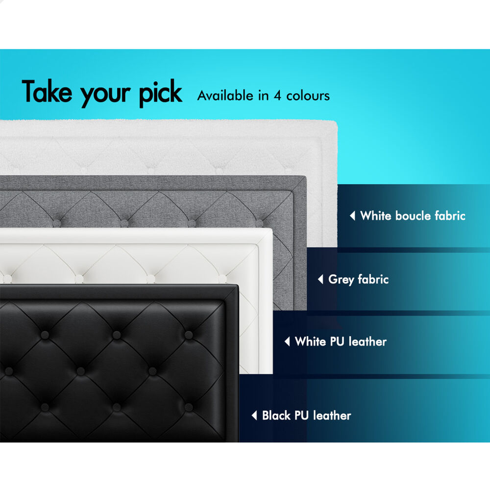 ALFORDSON Bed Frame Double Queen King RGB LED Gas Lift Storage Base Leather - Picture 624 of 1,903
