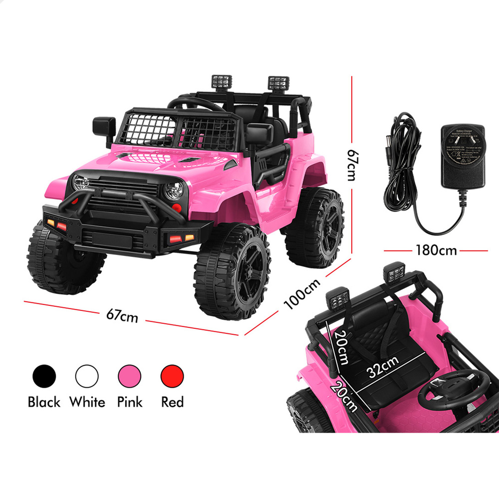 ALFORDSON Kids Ride On Car Toy Jeep Electric 12V 70W Motors R/C LED Lights MP3 - Picture 23 of 49