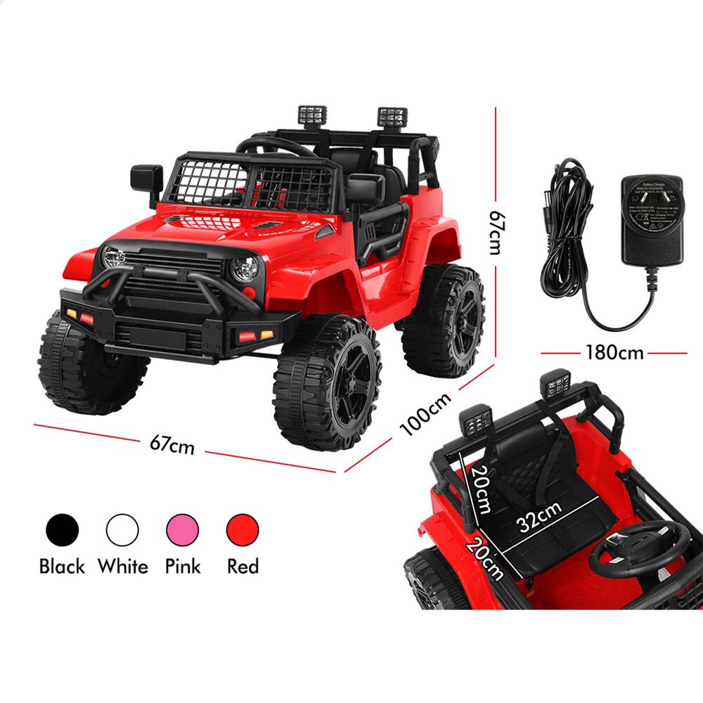 ALFORDSON Kids Ride On Car Toy Jeep Electric 12V 70W Motors R/C LED Lights MP3 - Picture 35 of 49