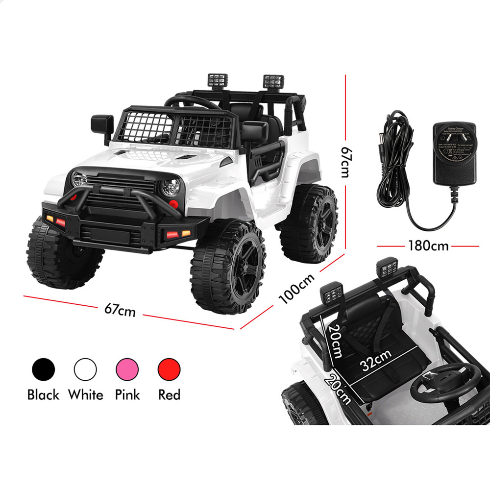 ALFORDSON Kids Ride On Car Toy Jeep Electric 12V 70W Motors R/C LED Lights MP3 - Picture 47 of 49